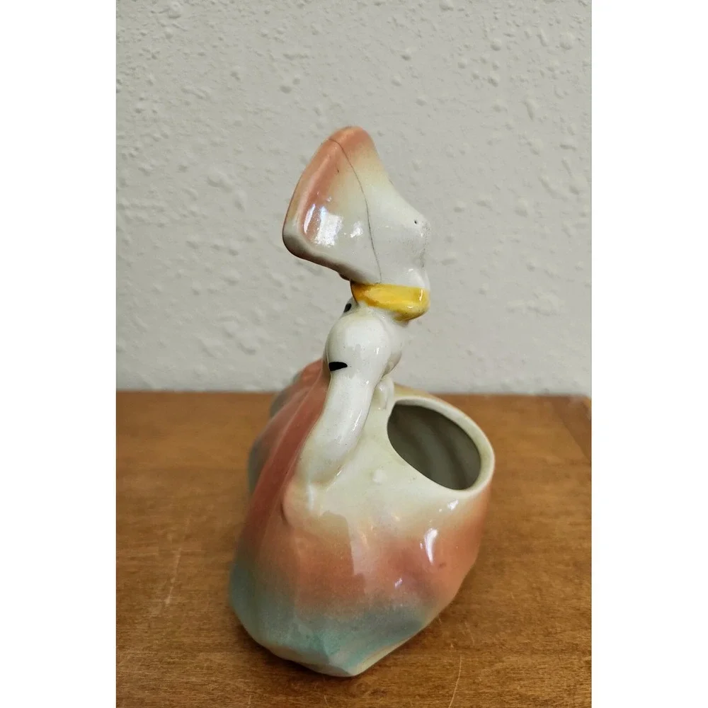 Vintage Pottery Victorian Girl Lady Head Vase Handpainted Small Figural‎ Planter